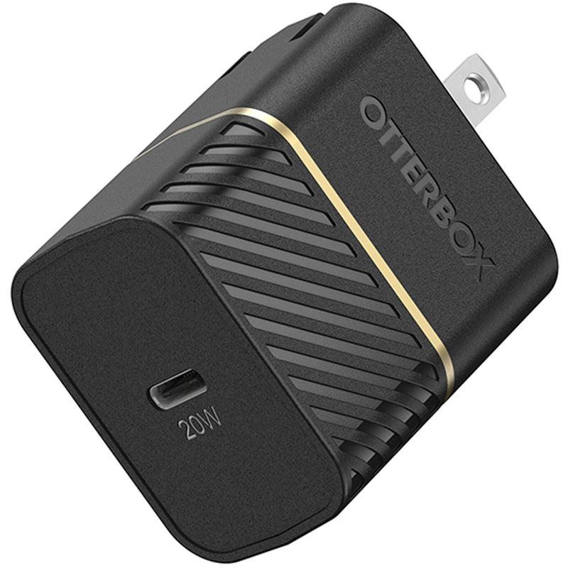 OtterBox USB-C Fast Charge Wall Charger 20W (1-Pack) - Black Shimmer (New)