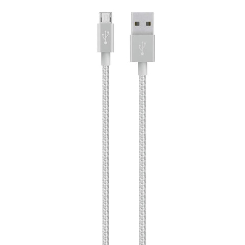 Belkin Mixit Braided Micro USB - 3M - Gray (New) Belkin Mixit Braided Micro USB - 3M - Gray (New)