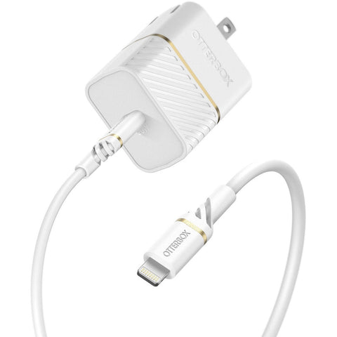 OtterBox Lightning to USB-C Fast Charge Wall Charging Kit 20W - Cloud Dust White (New) OtterBox Lightning to USB-C Fast Charge Wall Charging Kit 20W - Cloud Dust White (New)
