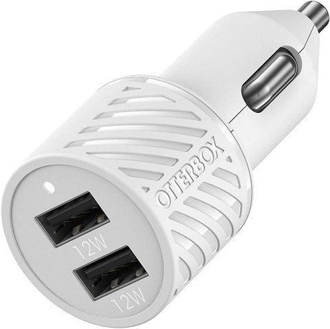 OtterBox USB-A Dual Port Car Charger 24W Combined - Cloud Dream (New) OtterBox USB-A Dual Port Car Charger 24W Combined - Cloud Dream (New)