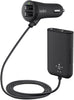 Belkin Road Rockstar 4-Port Passenger Car Charger - Black (New)