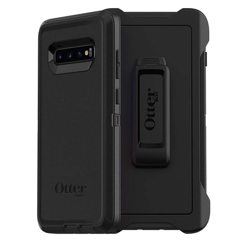 OtterBox DEFENDER SERIES Case & Holster for Galaxy S10 Plus (ONLY) - Black (Certified Refurbished)