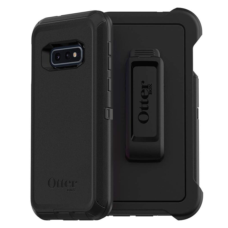 OtterBox DEFENDER SERIES Case & Holster for Samsung Galaxy S10E - Black (Certified Refurbished)