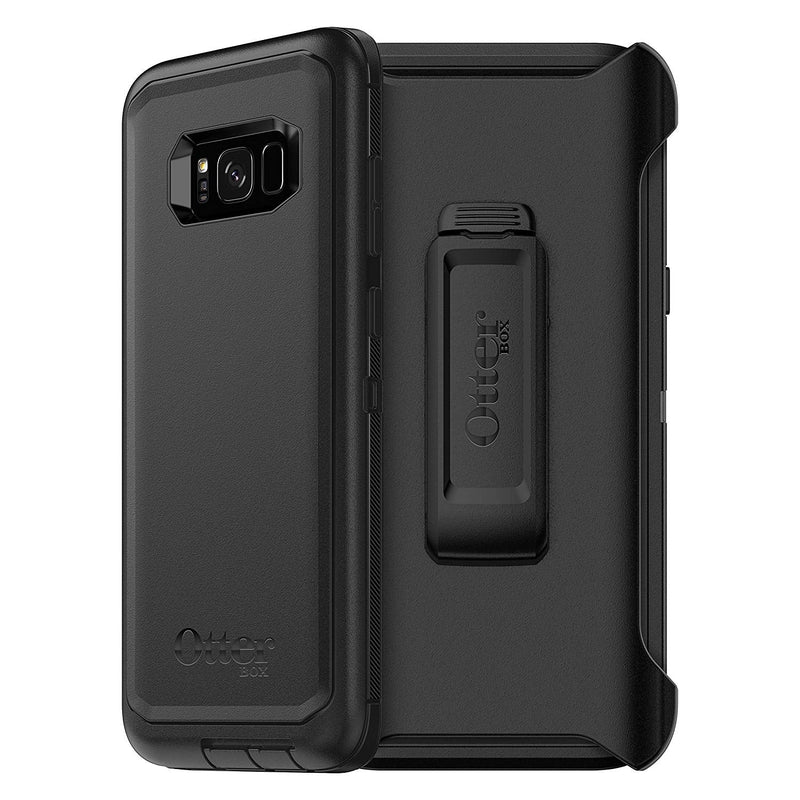 OtterBox DEFENDER SERIES Case & Holster for Samsung Galaxy S8+ - Black (Certified Refurbished)