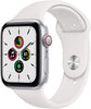 Apple Watch Series SE GPS+LTE w/ 44MM Silver Aluminum Case & White Sport Band (Refurbished)