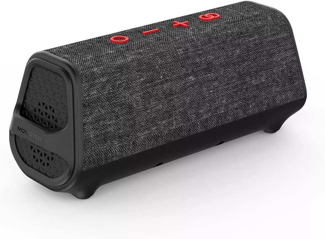 Monster ICON Portable Waterproof Bluetooth Voice-Enabled Speaker - Black (Certified Refurbished)