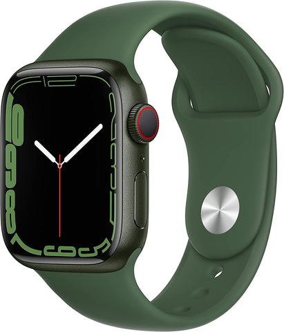 Apple Watch Series 7 (2021) 41mm GPS + Cellular - Green Aluminum Case & Clover Sport Band (Refurbished)