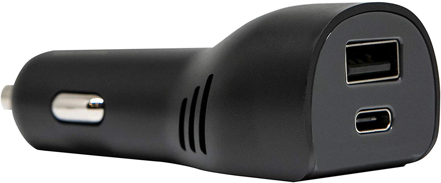 OtterBox Dual Port USB-A/USB-C Car Charger - Black (New)