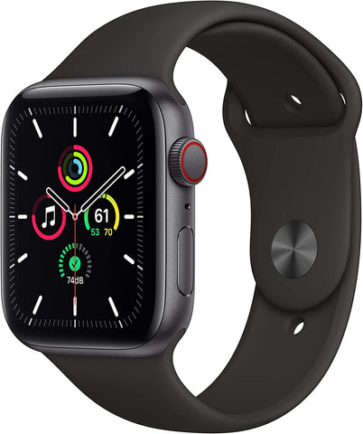 Apple Watch Series SE 1st Gen (2020) GPS + Cellular w/44mm Space Gray Aluminum Case & Sport Band (New)