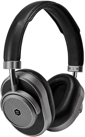 Master & Dynamic MW65 Noise Cancelling Over-Ear Headphones - Black Leather/Gunmetal (New)