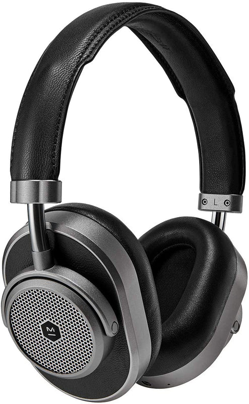 Master & Dynamic MW65 Noise Cancelling Over-Ear Headphones - Black Leather/Gunmetal (New)