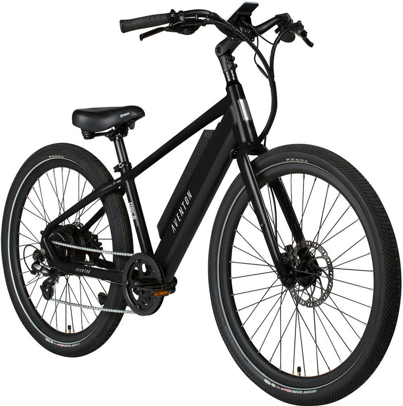 Aventon Pace 500 Step-Over Ebike w/40-mile Max Range - Medium - Black (Certified Refurbished)