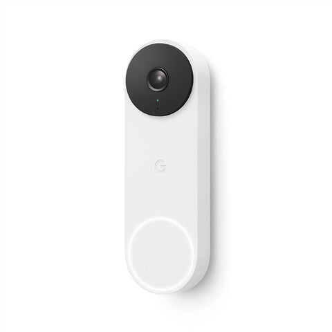 Google Nest Doorbell (Wired, 2nd Gen) Video Doorbell Security Camera 720p - Snow #GA02767-US (New)