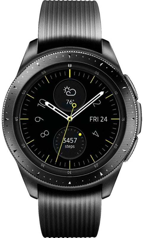 Samsung Galaxy Watch GPS & Bluetooth w/ 42mm Black Case & Black Rubber Band (Refurbished)