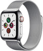 Apple Watch Series 5 (2019) 40mm GPS + Cellular -  Stainless Steel Case & Silver Milanese Loop Band (New)