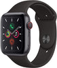 Apple Watch Series 5 (2019) 40mm GPS + Cellular - Space Gray Aluminum Case & Black Sport Band (Refurbished)