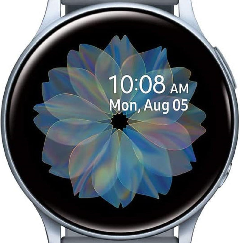 Samsung Galaxy Watch Active 2 (40mm, GPS, Bluetooth) - Cloud Silver & Black Band (Refurbished)