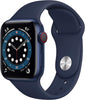 Apple Watch Series 6 (2020) 40mm GPS + Cellular - Blue Aluminum Case & Deep Navy Sport Band (Pre-Owned)