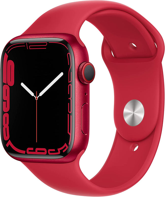 Apple Watch Series 7 (2021) 45mm GPS + Cellular - (PRODUCT)RED Aluminum Case & Red Sport Band (Refurbished)