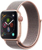 Apple Watch Series 4 (2018) 40mm GPS + Cellular - Gold Aluminum Case & Pink Sand Sport Loop (Refurbished)